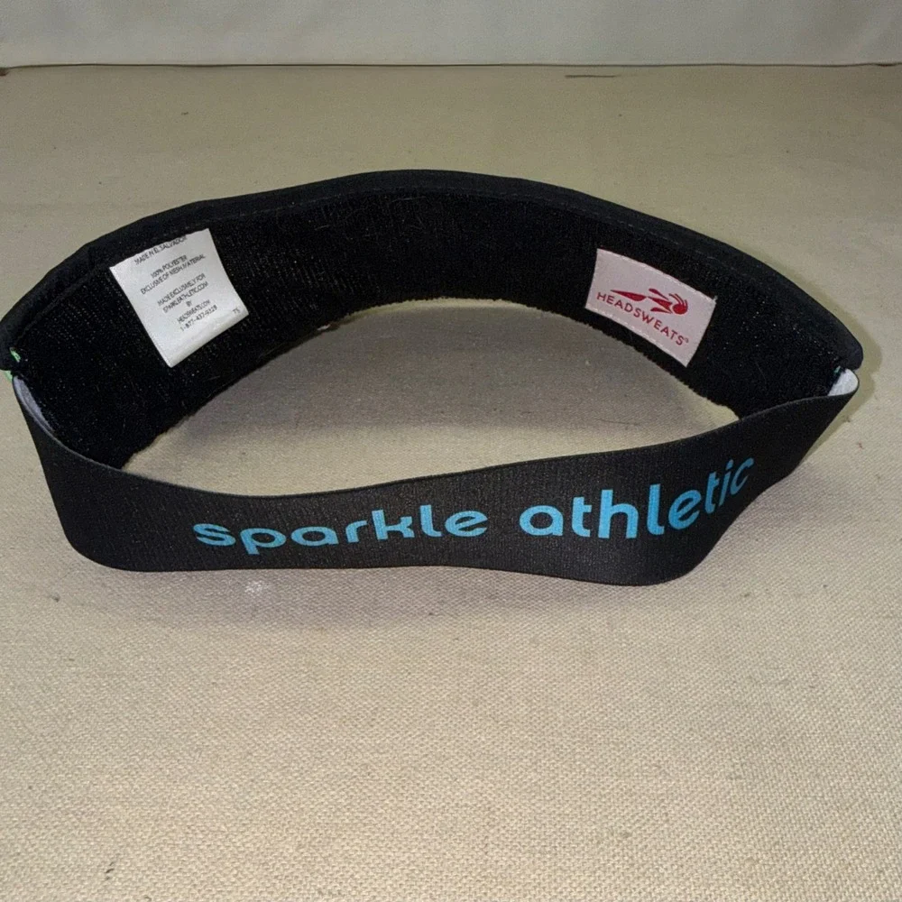 Headsweats Sparkle Athletic Colorblock Running Visor Pink Orange Yellow Blue